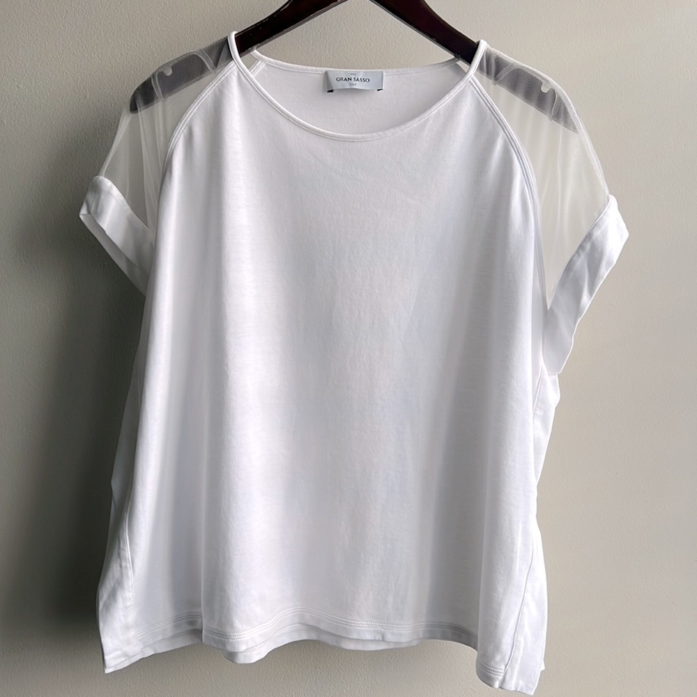 Sheer Sleeve Tee